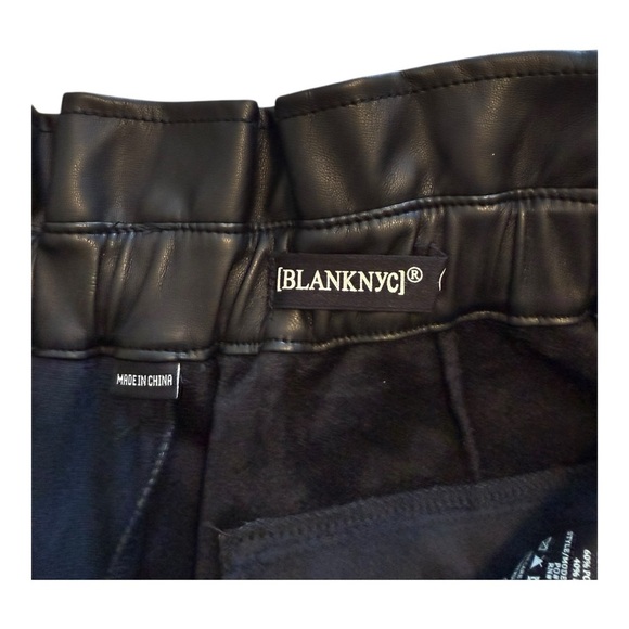 Faux Leather Black Pants | Blank NYC - Size 30 - Picture 8 of 15